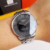 Tissot T Classic Chemin Des Tourelles Chronometer Black Dial Silver Steel Strap Watch For Men - T099.408.11.058.00 Authentic Buy Shop Now
