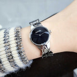 Calvin Klein Snake Black Dial Silver Steel Strap Watch For Women - K6E23141 Authentic Buy Shop Now