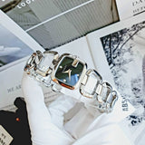 Gucci G Diamonds Black Dial Silver Steel Strap Watch For Women - YA125509 Authentic Buy Shop Now