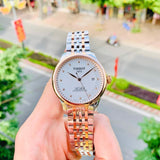 Tissot Le Locle Powermatic 80 Diamonds Silver Dial Two Tone Steel Strap Watch For Men - T006.407.22.036.01 Authentic Buy Shop Now
