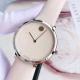 Movado 70th Anniversary Limited Edition White Dial White Leather Strap Watch For Women - 0607138 Authentic Buy Shop Now