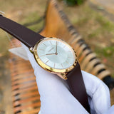 Calvin Klein Minimal White Dial Brown Leather Strap Watch for Men - K3M216G6 Authentic Buy Shop Now