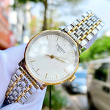 Tissot T Classic Everytime Small White Dial Two Tone Mesh Bracelet Watch For Women - T109.210.22.031.00 Authentic Buy Shop Now