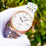 Tissot Le Locle Automatic Cosc Silver Dial Two Tone Steel Strap Watch For Men - T006.407.22.036.00 Authentic Buy Shop Now