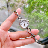 Bulova Analog Crystals Mother of Pearl Dial Silver Steel Strap Watch for Women - 98X109 Authentic Buy Shop Now