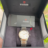 Tudor 1926 Automatic Diamonds Silver Dial Two Tone Steel Strap Watch for Men - M91651-0002 Authentic Buy Shop Now