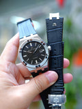 Maurice Lacroix Aikon Automatic Chronograph Black Dial Black Leather Strap Watch for Men - AI1808-SS000-330-2 Authentic Buy Shop Now