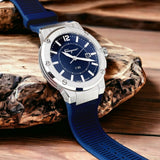 Salvatore Ferragamo F-80 Blue Dial Blue Rubber Strap Watch For Men - SFHY01022 Authentic Buy Shop Now