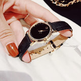 Movado Museum Black Dial Black Leather Strap Watch For Women - 2100006 Authentic Buy Shop Now