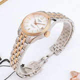 Tissot Ballade Powermatic 80 Cosc Mother of Pearl Dial Two Tone Steel Strap Watch For Women - T108.208.22.117.01 Authentic Buy Shop Now