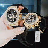 Guess Momentum Chronograph Diamonds Black Dial Black Silicone Strap Watch For Men - GW0518G2 Authentic Buy Shop Now