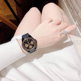 Guess Starlight Black Dial Black Rubber Strap Watch for Women - W0846L1 Authentic Buy Shop Now