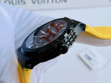 Salvatore Ferragamo F-80 Classic Black Dial Yellow Rubber Strap Watch for Men - SFHY01522 Authentic Buy Shop Now