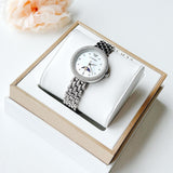Emporio Armani Rosa Quartz Mother of Pearl Dial Silver Steel Strap Watch For Women - AR11461 Authentic Buy Shop Now