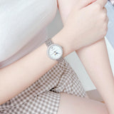 Emporio Armani Rosa Quartz Mother of Pearl Dial Silver Steel Strap Watch For Women - AR11461 Authentic Buy Shop Now