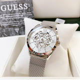 Guess Tailor Multifunction Silver Dial Silver Mesh Bracelet Watch for Men - GW0368G1 Authentic Buy Shop Now