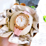 Guess Cosmo Diamonds Silver Dial Pink Silicone Strap Watch for Women - GW0034L3 Authentic Buy Shop Now