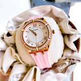 Guess Cosmo Diamonds Silver Dial Pink Silicone Strap Watch for Women - GW0034L3 Authentic Buy Shop Now