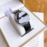 Movado Ultra Slim Black Dial Black Leather Strap Watch For Men - 0607086 Authentic Buy Shop Now