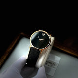 Movado Museum Classic Black Dial Black Leather Strap Watch for Men - 0607196 Authentic Buy Shop Now