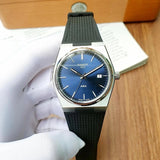 Tissot PRX Blue Dial Black Rubber Strap Watch For Men - T137.410.17.041.00 Authentic Buy Shop Now