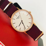 Tissot T Classic Everytime Medium White Dial Two Tone NATO Strap Watch for Men - T109.410.38.031.00 Authentic Buy Shop Now