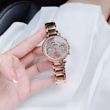Guess Solstice Diamonds Rose Gold Dial Rose Gold Steel Strap Watch for Women - GW0403L3 Authentic Buy Shop Now
