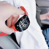 Guess Phoenix Multifunction Black Dial Red Rubber Strap Watch for Men - GW0203G4 Authentic Buy Shop Now