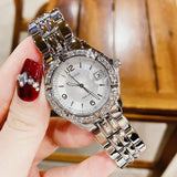 Guess Water Pro Diamonds Silver Dial Silver Steel Strap Watch For Women - G75511M Authentic Buy Shop Now