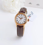 Tissot T Classic Carson White Dial Brown Leather Strap Watch For Women - T085.207.36.013.00
