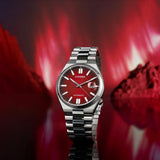Citizen Tsuyosa Automatic Red Dial Silver Steel Strap Watch For Men - NJ0150-56W Authentic Buy Shop Now