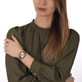 Armani Exchange Lola Quartz Silver Dial Rose Gold Mesh Strap Watch For Women - AX5802 Authentic Buy Shop Now