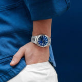 Citizen Tsuyosa Automatic Blue Dial Silver Steel Strap Watch For Men - NJ0150-81L Authentic Buy Shop Now