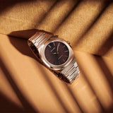 D1 Milano Ultra Thin Brown Dial Gold Steel Strap Watch for Men - D1-UTBJ13 Authentic Buy Shop Now