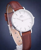 Daniel Wellington Petite White Dial Brown Leather Strap Watch For Women - DW00100243 Authentic Buy Shop Now