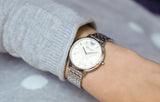 Emporio Armani Mother of Pearl Dial Silver Steel Strap Watch For Women - AR11112 Authentic Buy Shop Now
