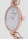 Emporio Armani Arianna Analog Mother of Pearl Dial Rose Gold Steel Strap Watch For Women - AR11196 Authentic Buy Shop Now