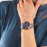 Michael Kors Bradshaw Chronograph Blue Dial Two Tone Steel Strap Watch For Women - MK6389 Authentic Buy Shop Now