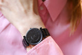 Fossil Carlie Black Dial Black Steel Strap Watch for Women - ES4488 Authentic Buy Shop Now