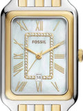 Fossil Raquel Three Hand Mother of Pearl Dial Two Tone Steel Strap Watch For Women - ES5305 Authentic Buy Shop Now