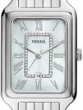 Fossil Raquel Three Hand Date Mother of Pearl Dial Silver Steel Strap Watch for Women - ES5306 Authentic Buy Shop Now