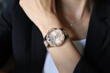 Guess Frontier Diamonds Rose Gold Dial Rose Gold Steel Strap Watch For Women - W1156L3 Authentic Buy Shop Now