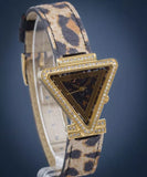 Guess Fame Quartz Animal Print Dial Multicolor Leather Strap Watch For Women - GW0504L3 Authentic Buy Shop Now
