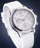 Guess Marina Quartz White Dial White Rubber Strap Watch For Women - W1025L1 Authentic Buy Shop Now