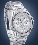 Guess Queen Quartz Silver Dial Silver Steel Strap Watch For Women - GW0464L1 Authentic Buy Shop Now