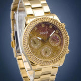 Guess Sol Chronograph Gold Dial Gold Steel Strap Watch For Women - GW0483L2 Authentic Buy Shop Now