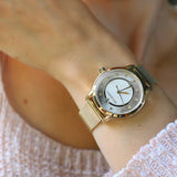 Maserati Epoca Mother of Pearl Dial Yellow Gold Mesh Strap Watch For Women - R8853118502 Authentic Buy Shop Now