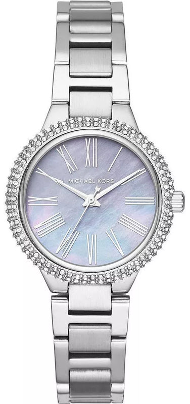Michael Kors Taryn Mother of Pearl Purple Dial Silver Steel Strap Watch For Women - MK6562 Authentic Buy Shop Now