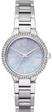 Michael Kors Taryn Mother of Pearl Purple Dial Silver Steel Strap Watch For Women - MK6562 Authentic Buy Shop Now