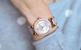 Michael Kors Parker Pink Dial Two Tone Steel Strap Watch for Women - MK6110 Authentic Buy Shop Now